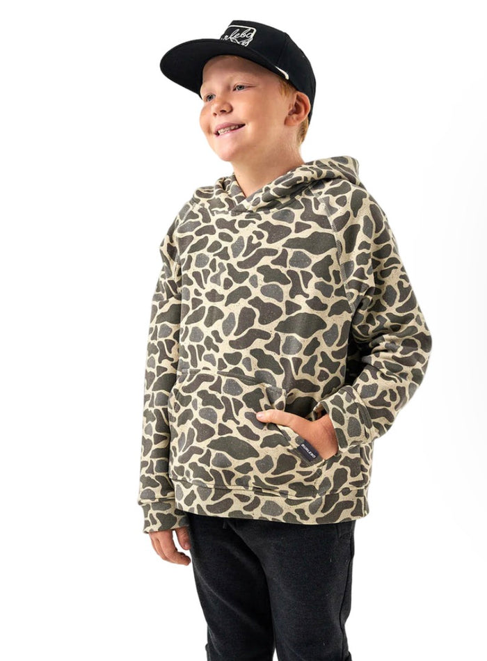 Boy's Burlebo Classic Deer Camo Fleece Hoodie