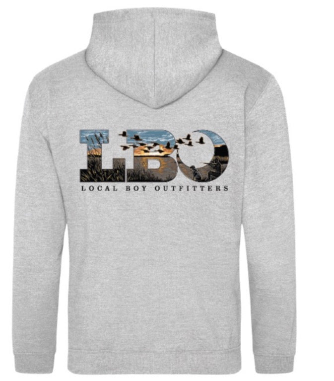 Local Boy - Youth LBO Marsh Scene Gray Hoodie