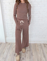 STRIPE TOP WITH PANT SET