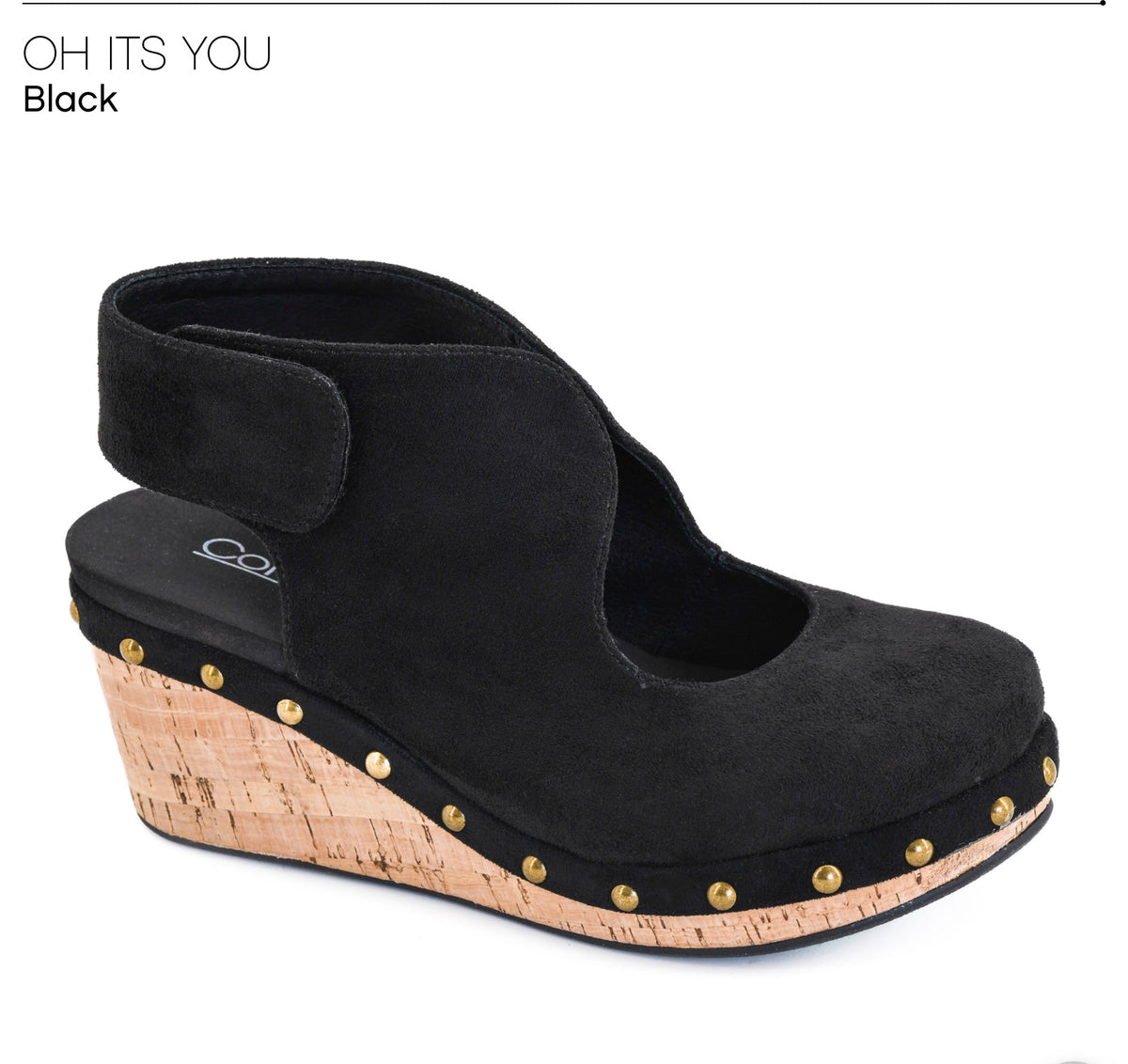 Corkys Oh It’s You Wedge Sandal-Black