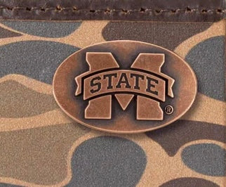 Zep-Pro MEN'S OLD SCHOOL CAMO LEATHER MONEY CLIP