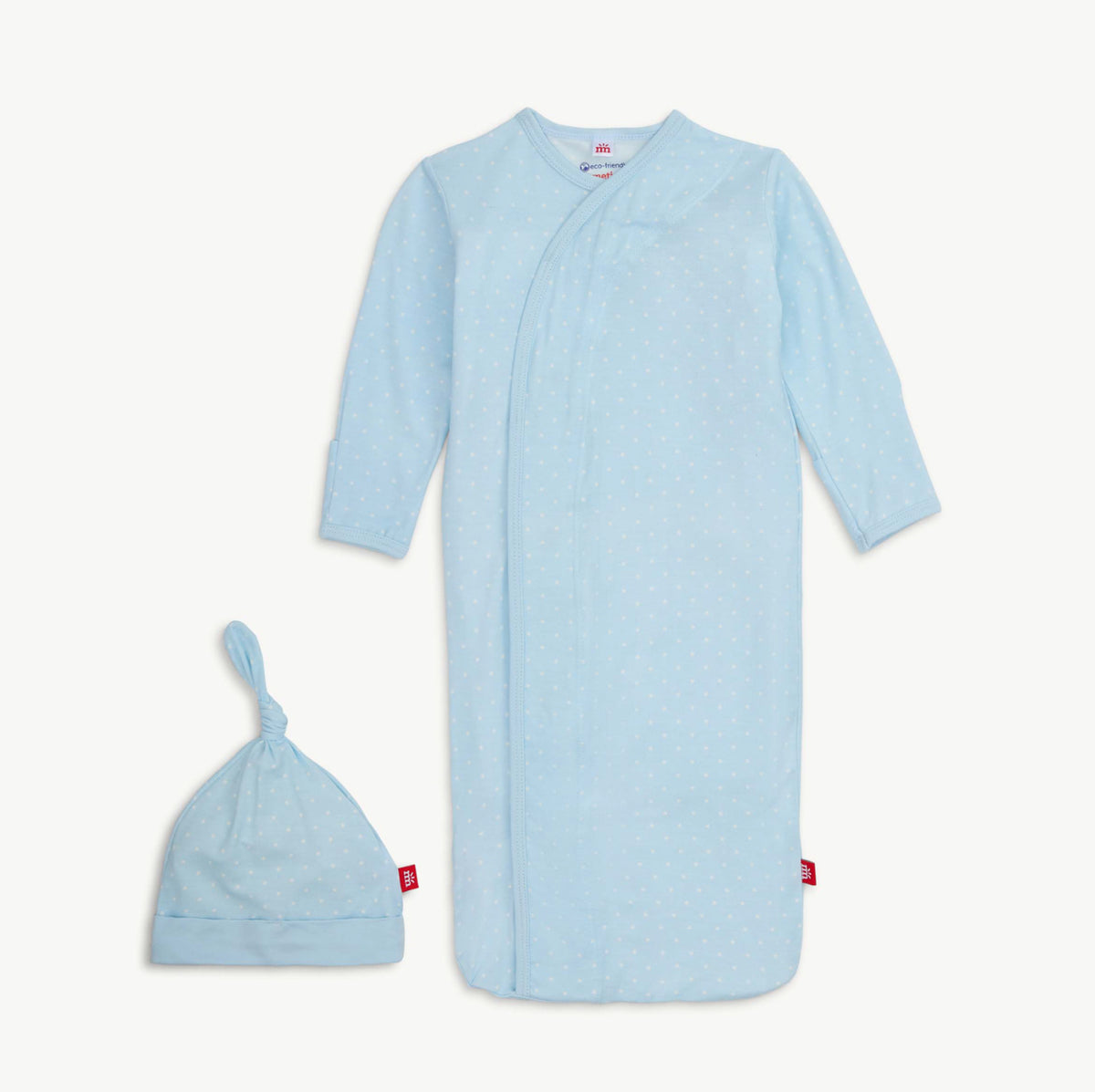 Magnetic Me Pin Dot Blue Gown + Hat Set