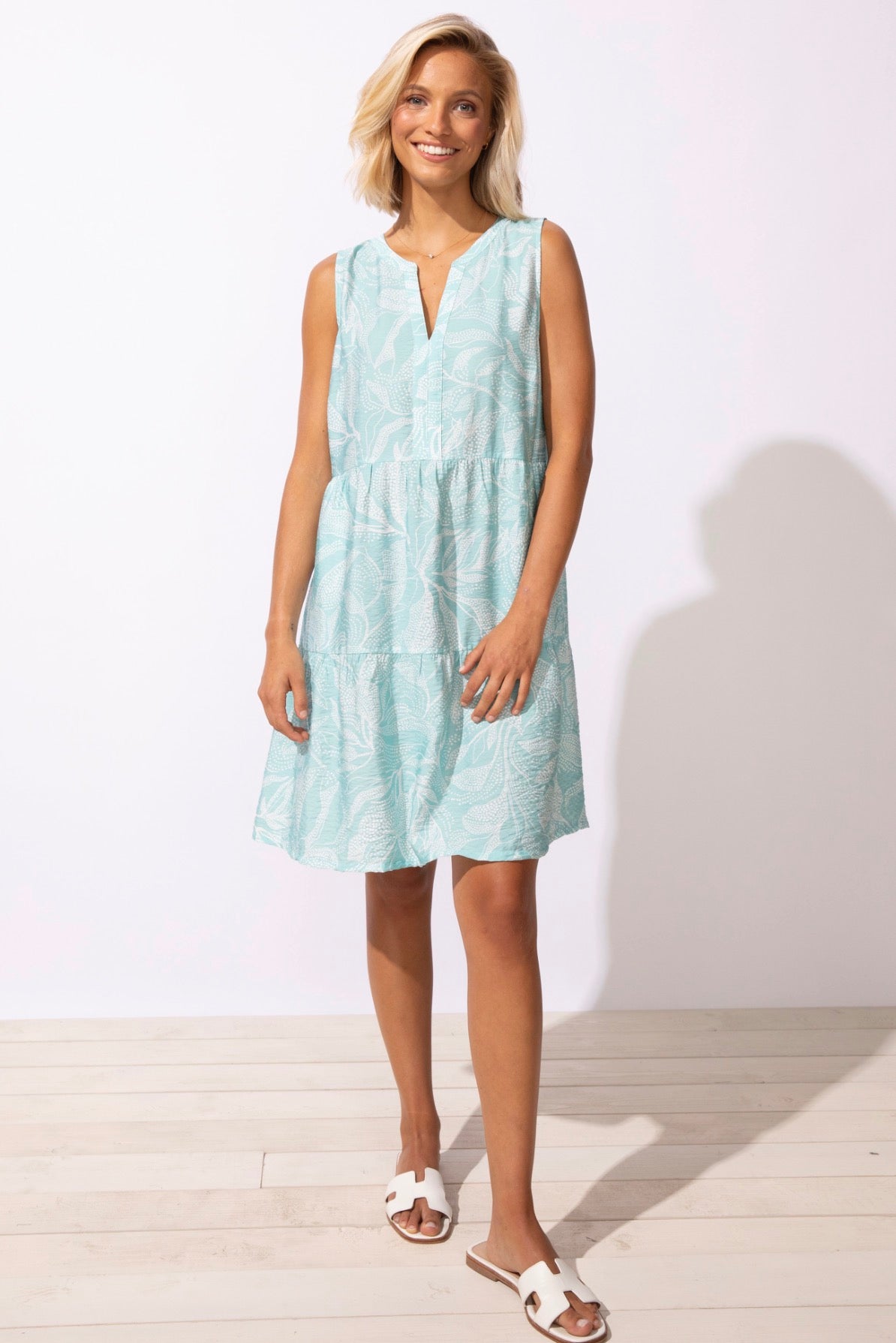 HABITAT REGATTA RAYON LEAVES PARADISE DRESS