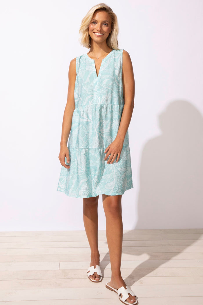 HABITAT REGATTA RAYON LEAVES PARADISE DRESS