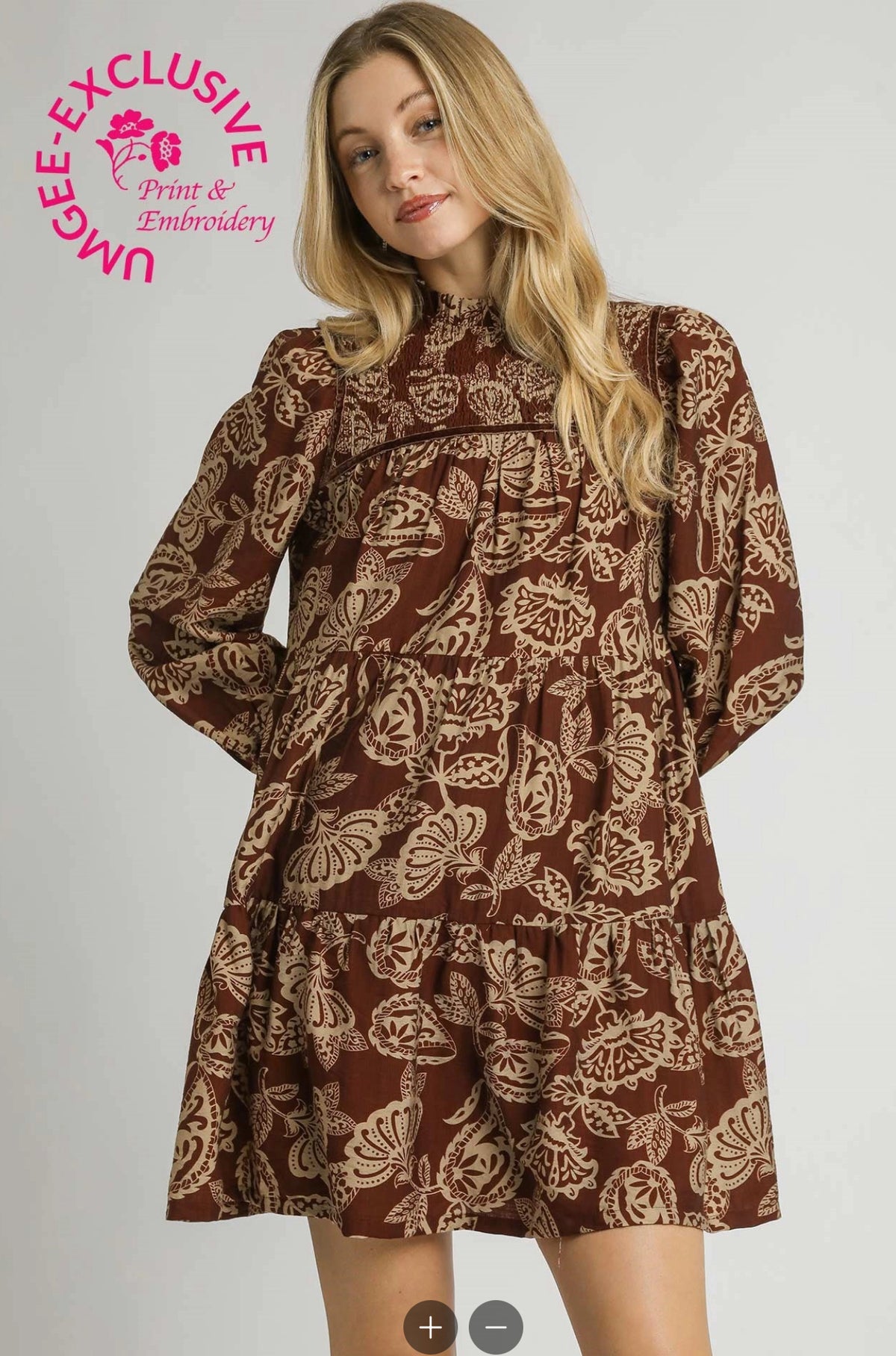 Floral Smocked Tiered Mini Dress