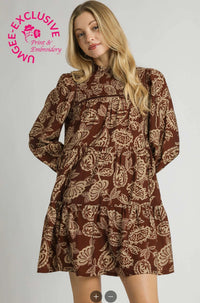 Floral Smocked Tiered Mini Dress