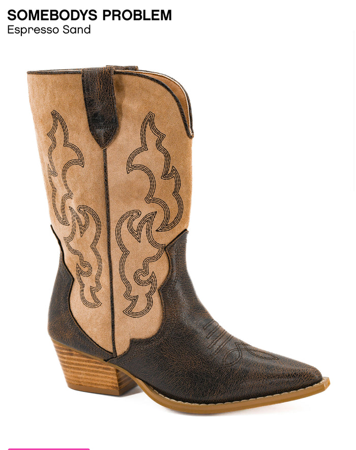 Corkys Somebodys Problem Boots Espresso Sand