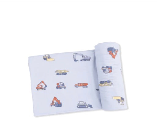 Angel Dear Swaddle Blanket-Construction Vehicle