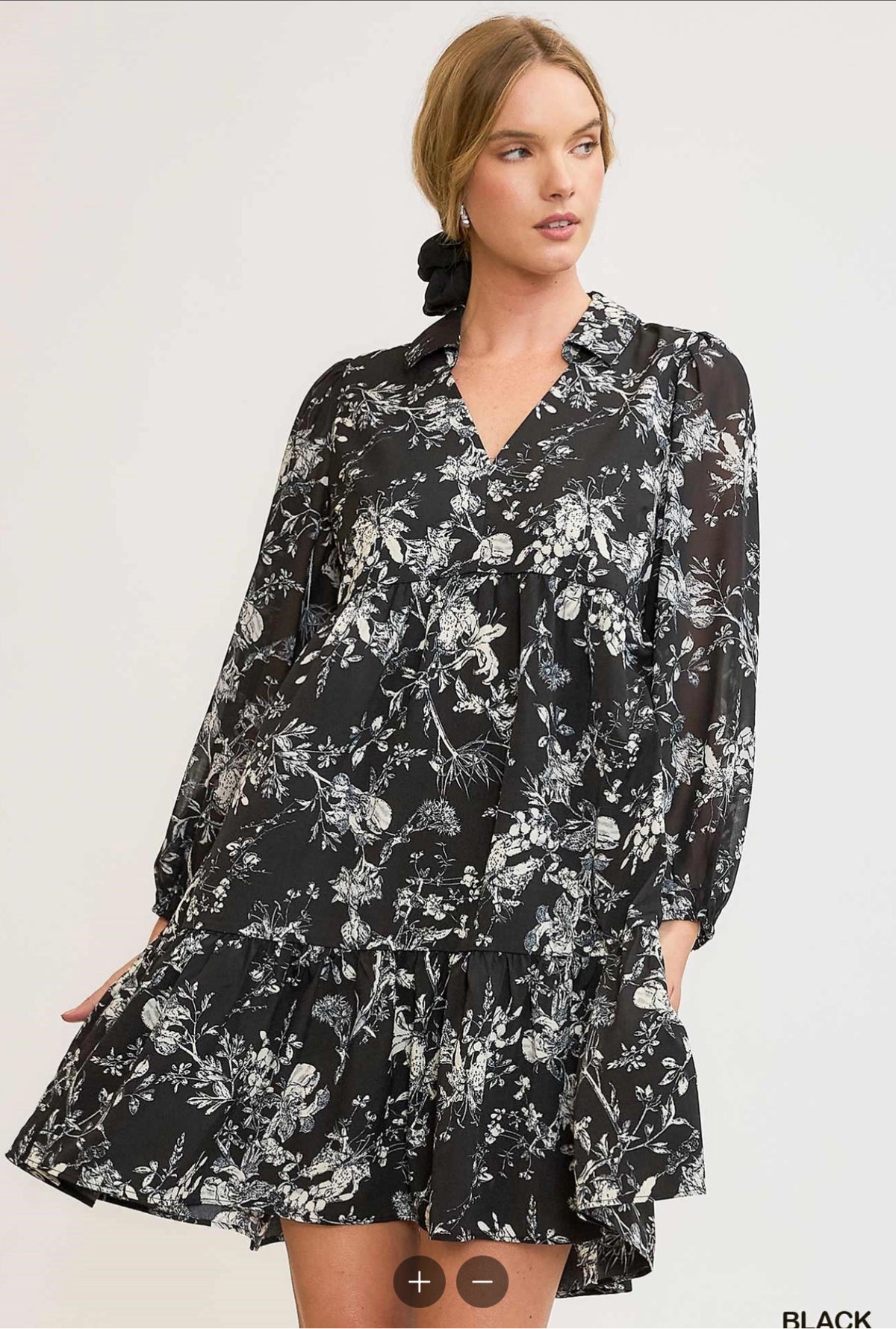 Floral Print Mini Dress