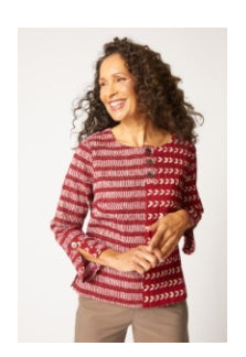 HABITAT MIXED BATIKS MIXED PRINT PULLOVER