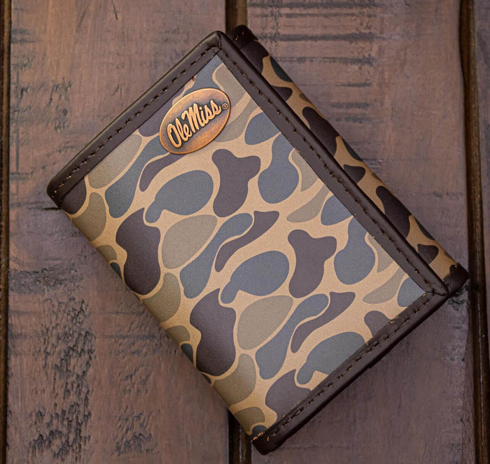 Zep-Pro TRIFOLD OLD SCHOOL CAMO LEATHER WALLET