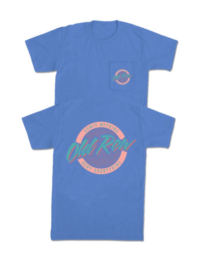 Old Row-Circle Logo Pocket Tee Mystic Blue