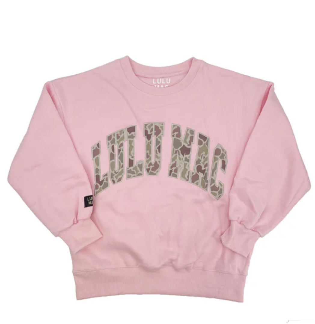 Lulu Mac Camo Pink Sweatshirt