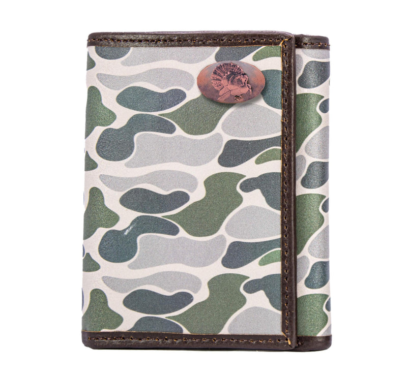 Zep-Pro TRIFOLD OLD SCHOOL CAMO LEATHER WALLET