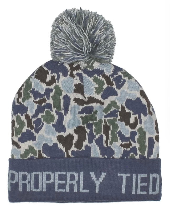 Properly Tied Boys Breck Beanie Terra Camo