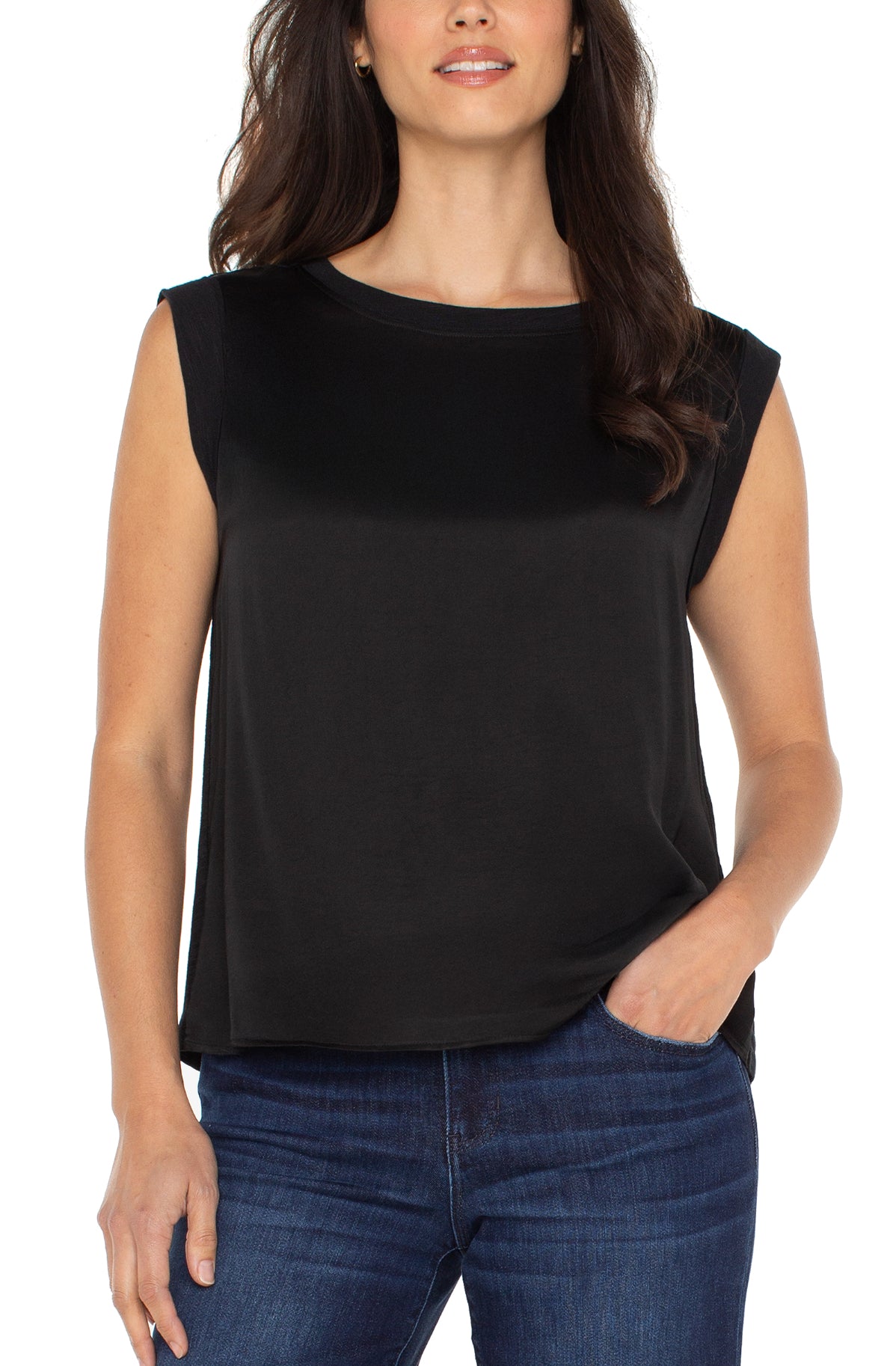 Liverpool Sleeveless Woven Top