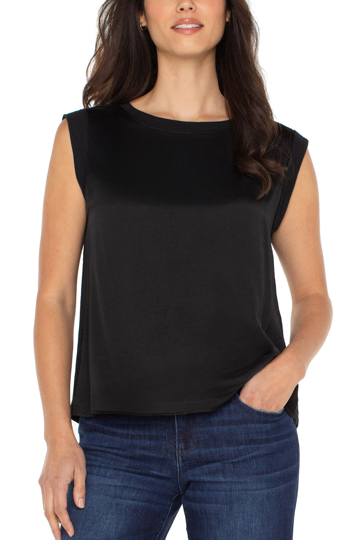 Liverpool Sleeveless Woven Top