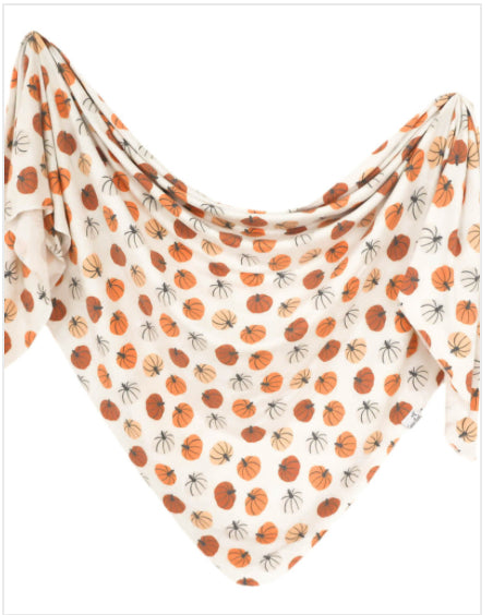 Copper Pearl Knit Swaddle Blanket