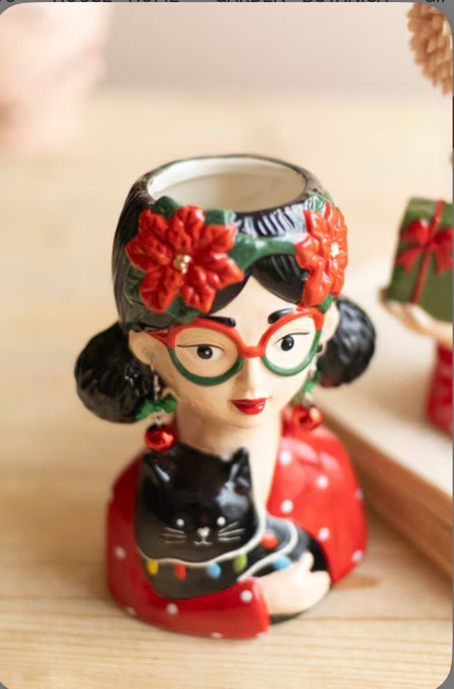 Ceramic Tacky Christmas Women Vases