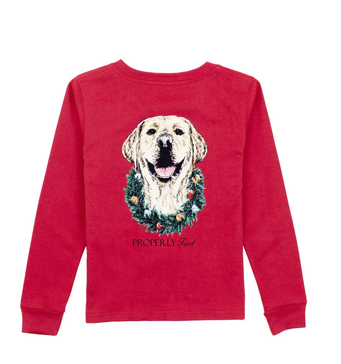 Properly Tied Boys Deck The Paws LS Cabernet