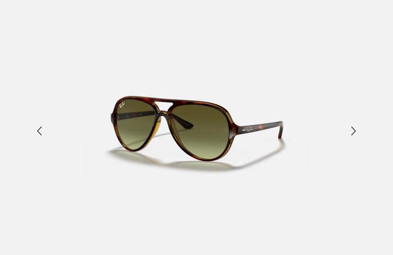 RayBan Cats 5000 Light Havana/ Green Gradient Brown 710/A6