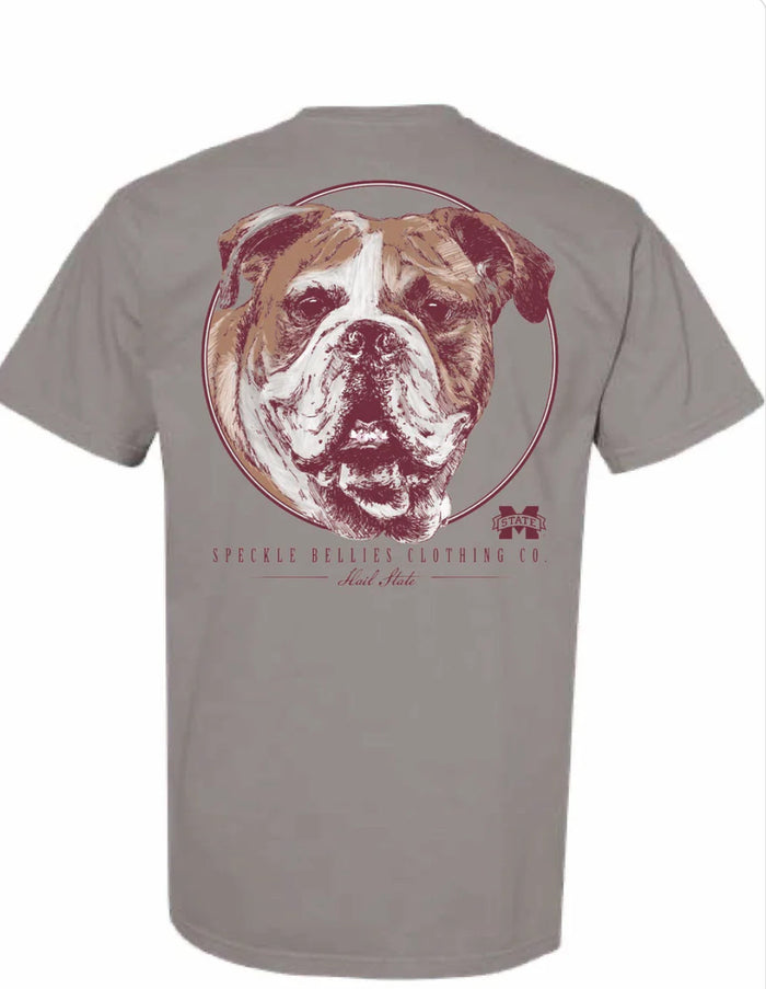 Speckle Bellies MSU Circle Bulldog Tee