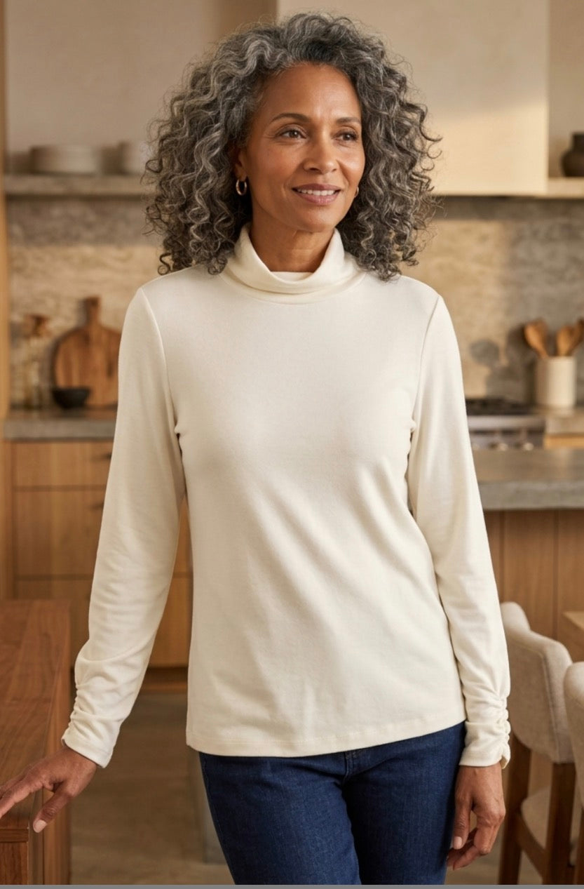 Habitat  Not-So-Simple Black Turtleneck