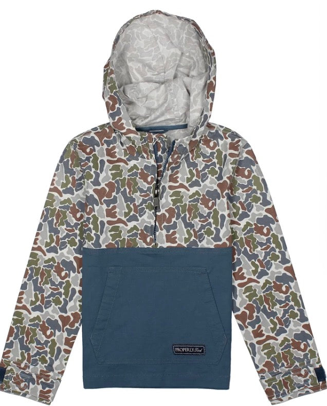 Properly Tied Boys Ridge Anorak Terra Camo