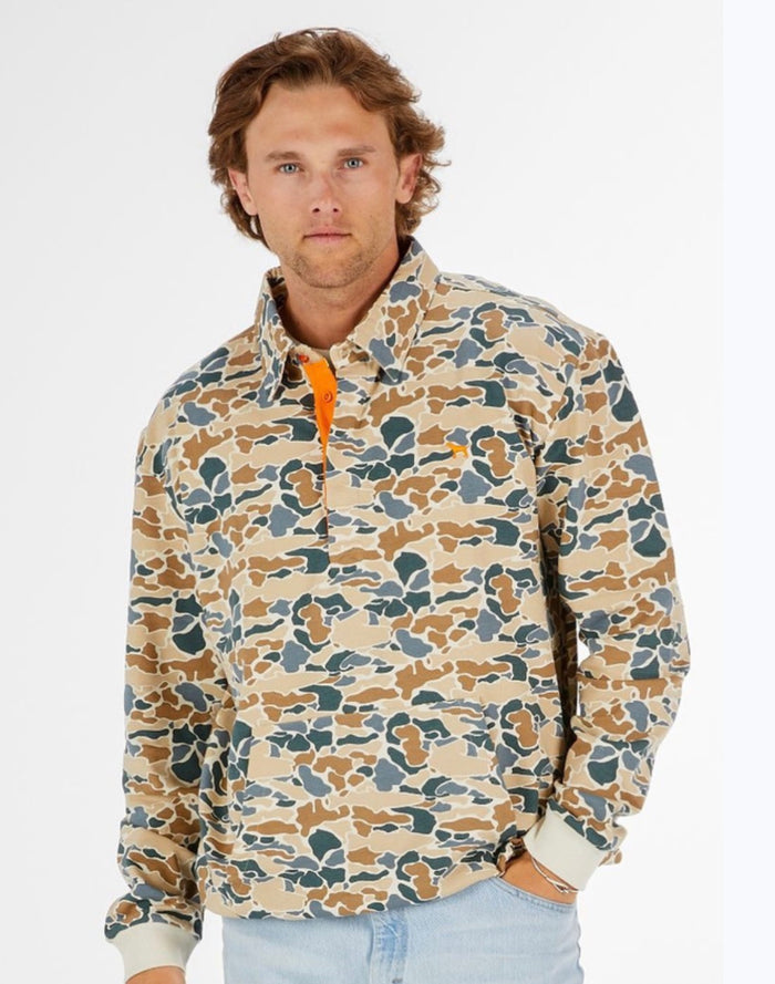 Simply Southern Men's Camo collard pullover