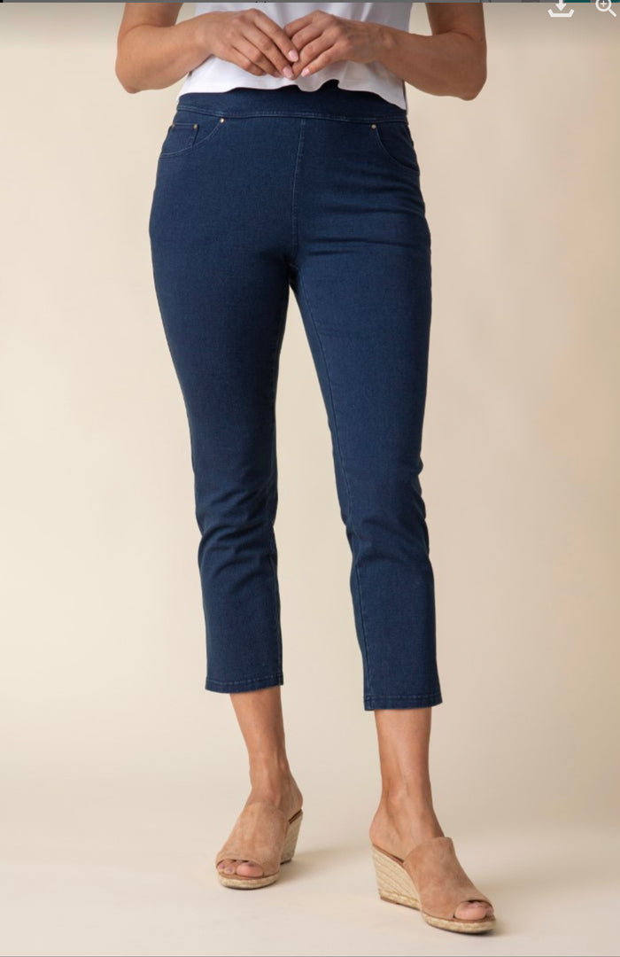 HABITAT STONEWASH CTN KNITS CAPRI KNIT JEAN