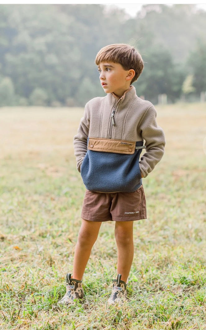 Properly Tied Boys Wallaby Pullover Lake
