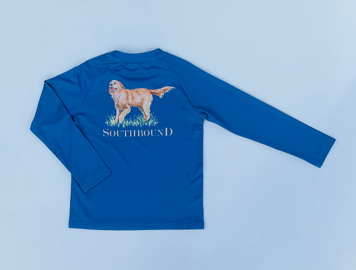 Southbound Performance LS Tee- Golden Retriever