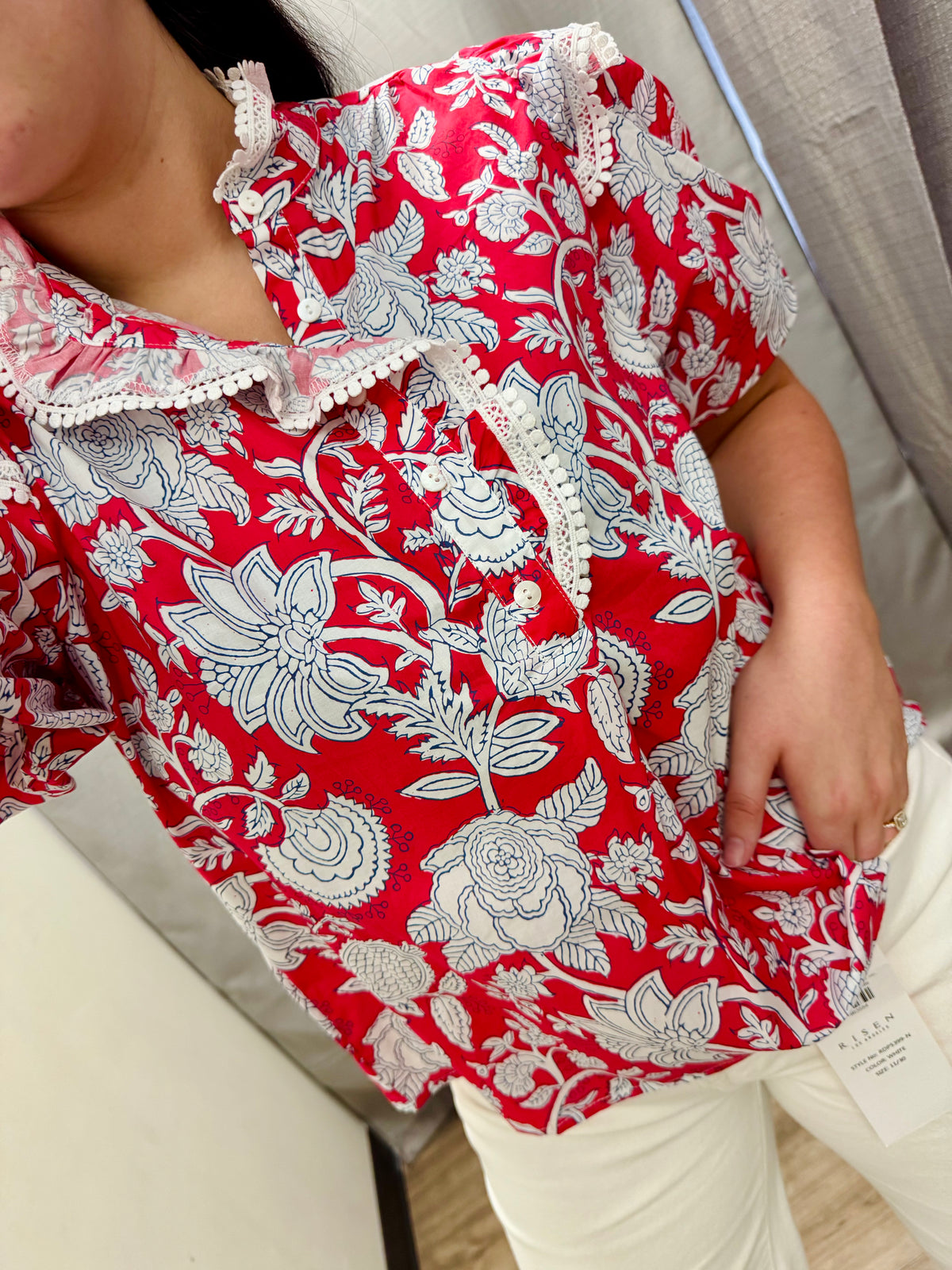 Floral Button Down Top