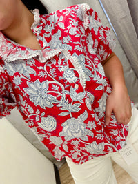 Floral Button Down Top