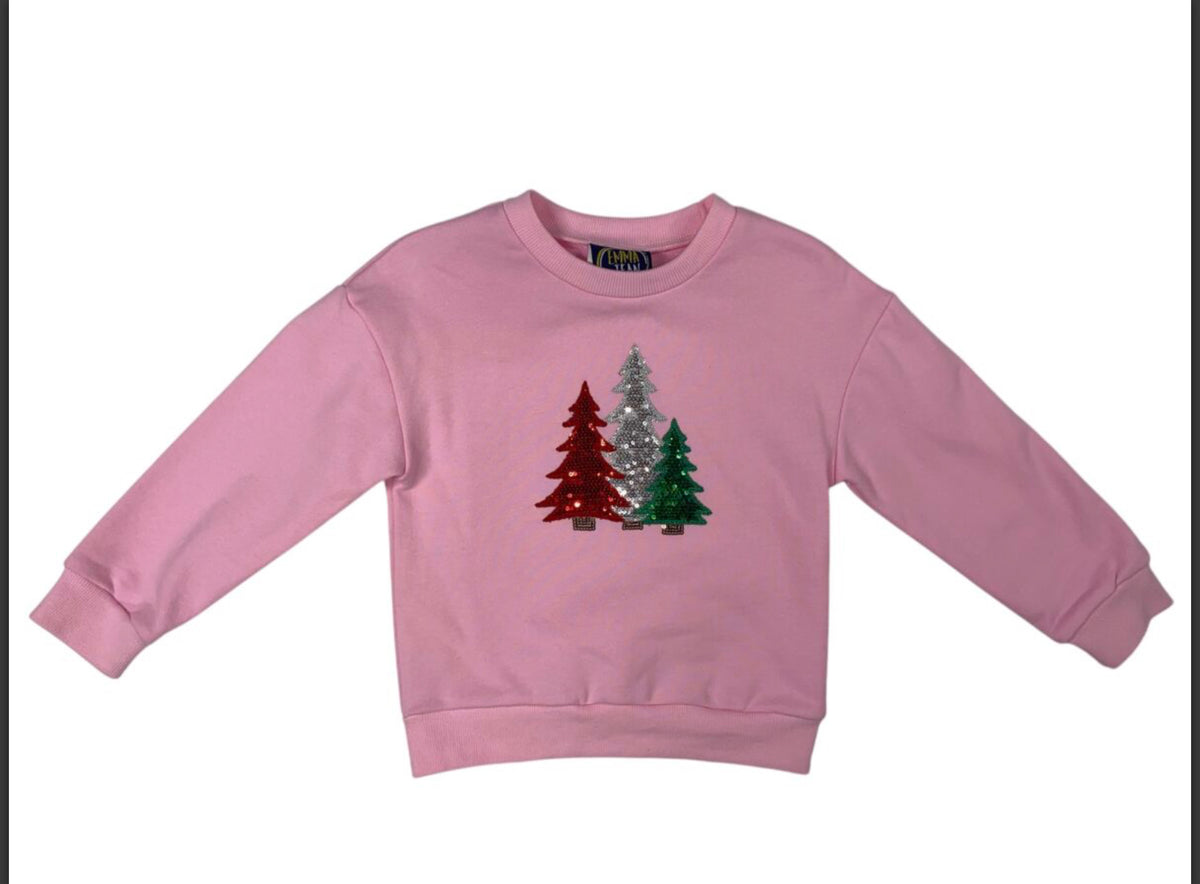 Emma Jean Sparkly Christmas Tree Sweatshirt