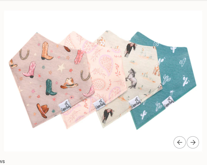 Copper Pearl Baby Bandana Bibs
