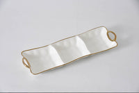 Pampa Bay 3 Section Server Golden Handles