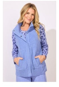 ESCAPE HEATHER FLEECE SNAP VEST
