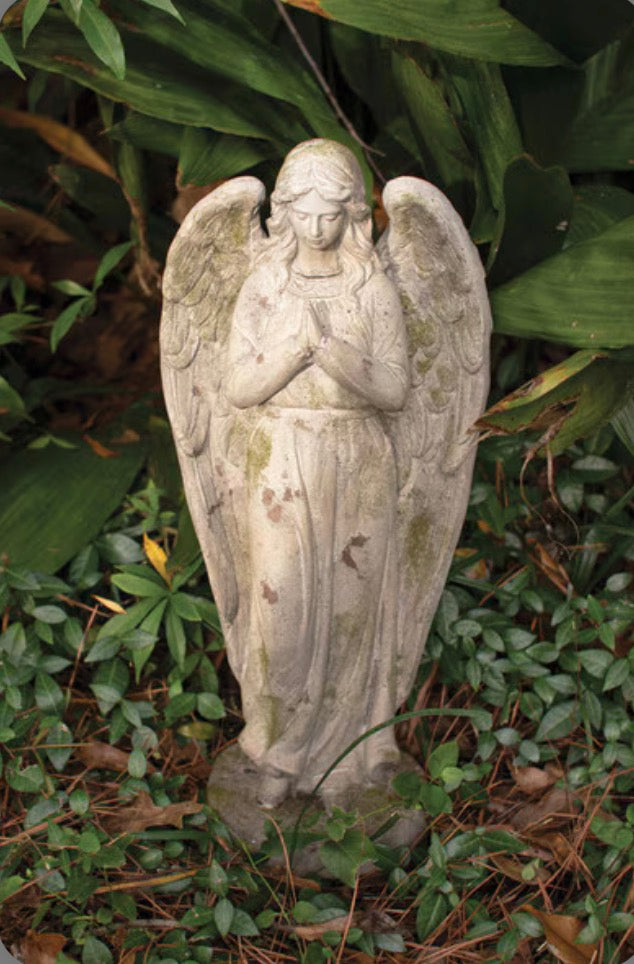 Faux Concrete Garden Angel