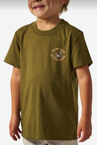 Burlebo-YOUTH SHORT SLEEVE TEE - WOOD DUCK - HUNTER GREEN