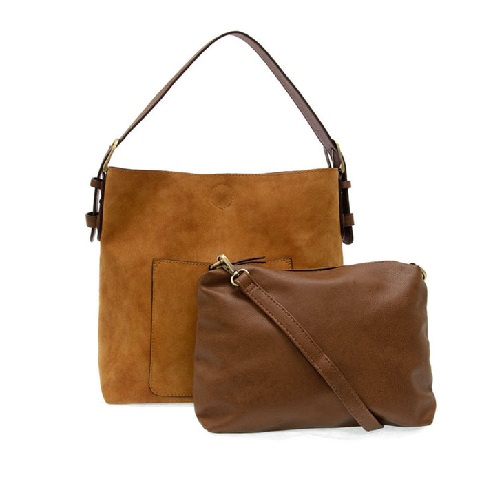 Joy Susan Rich Faux Suede Hobo Handbag