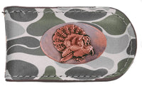 Zep-Pro MEN'S OLD SCHOOL CAMO LEATHER MONEY CLIP