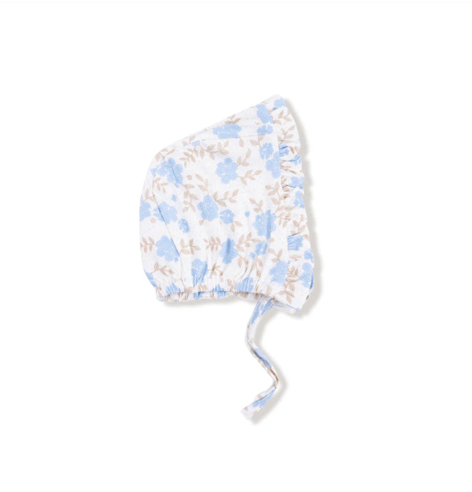 Angel Dear Baby Blue Floral
Ruffle Bonnet