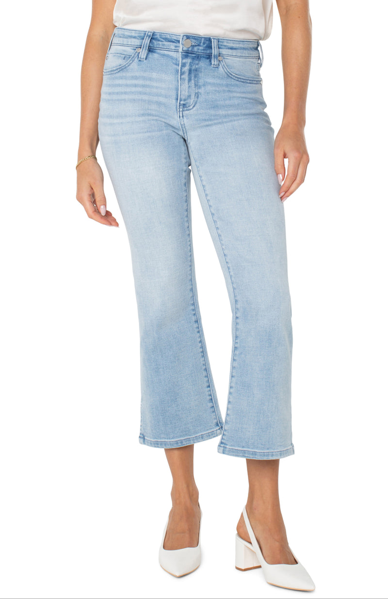 Liverpool Hannah Cropped Flare w slit hem 25.2 Clarkdale