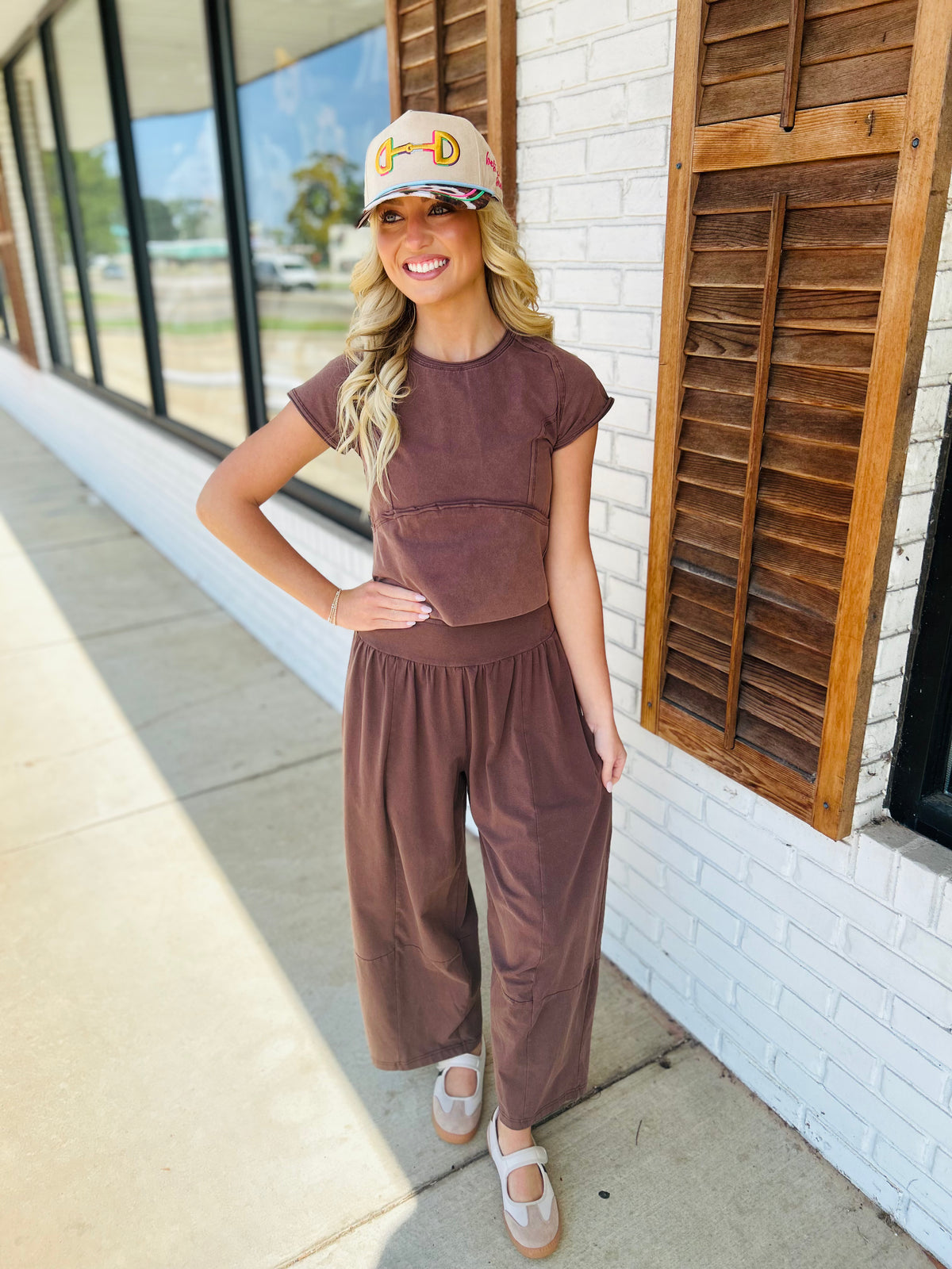 MINERAL WASHED SOLID CROPPED T SHIRT