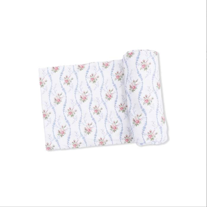 Angel Dear Swaddle Blanket- Heirloom Rose Stripe