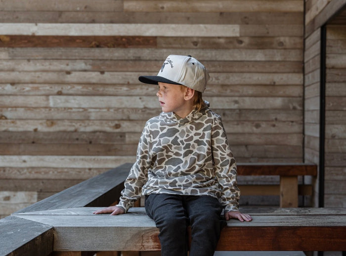 Burlebo-Youth - Thermal Hoodie - Classic Deer Camo