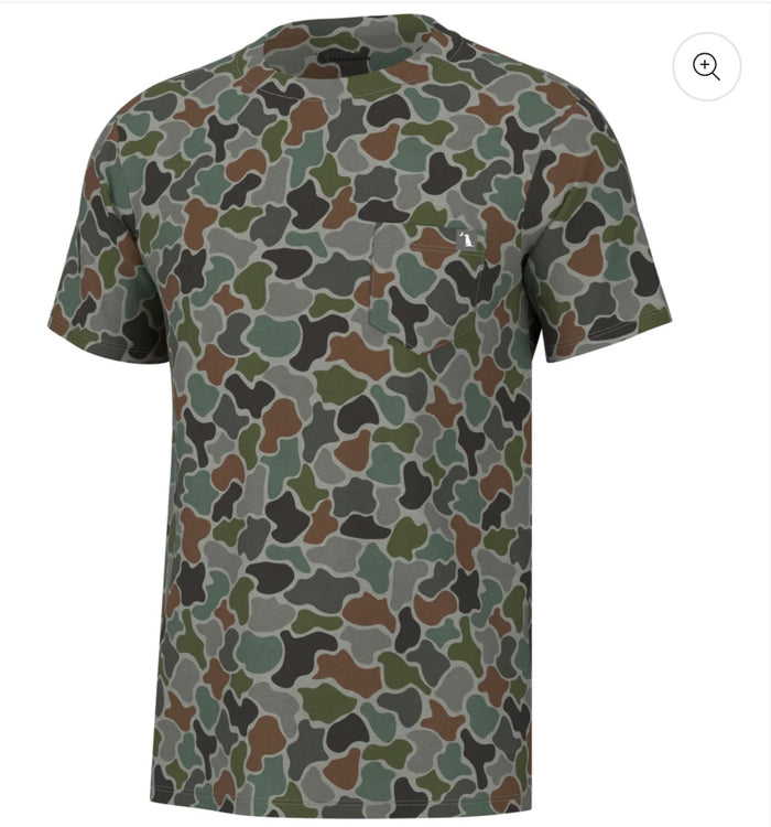 Local Boy-S/S Heather-Blend Crew-FOREST CAMO