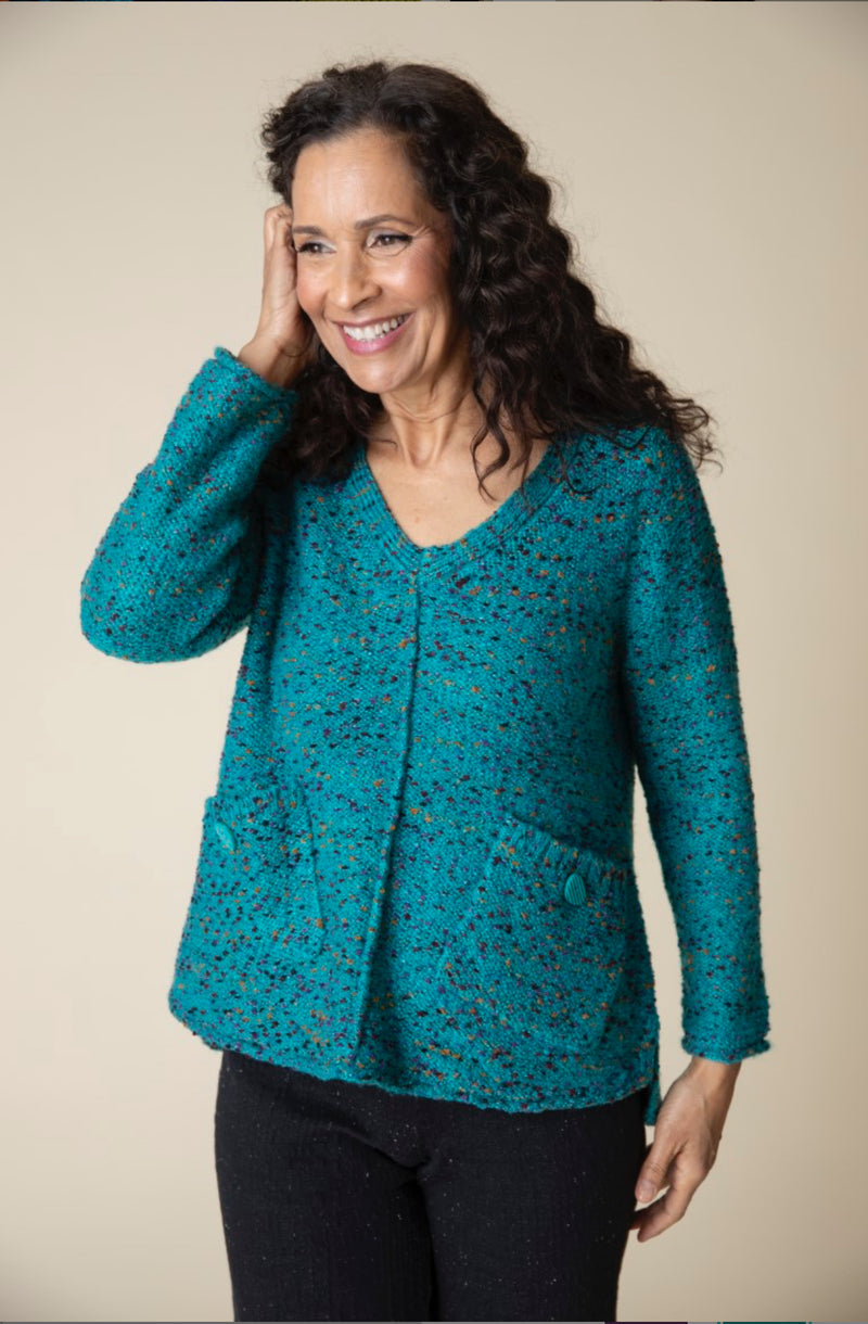 HABITAT CONFETTI SWING POCKET PULLOVER TEAL