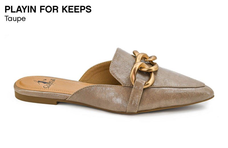 Corkys Playin For Keeps Taupe